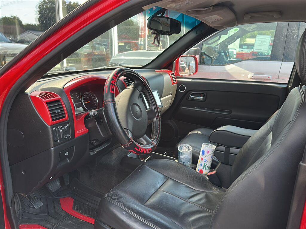 Fire Red 2010 GMC Canyon Pickup Truck Four-Wheel Drive 4-Speed Automatic