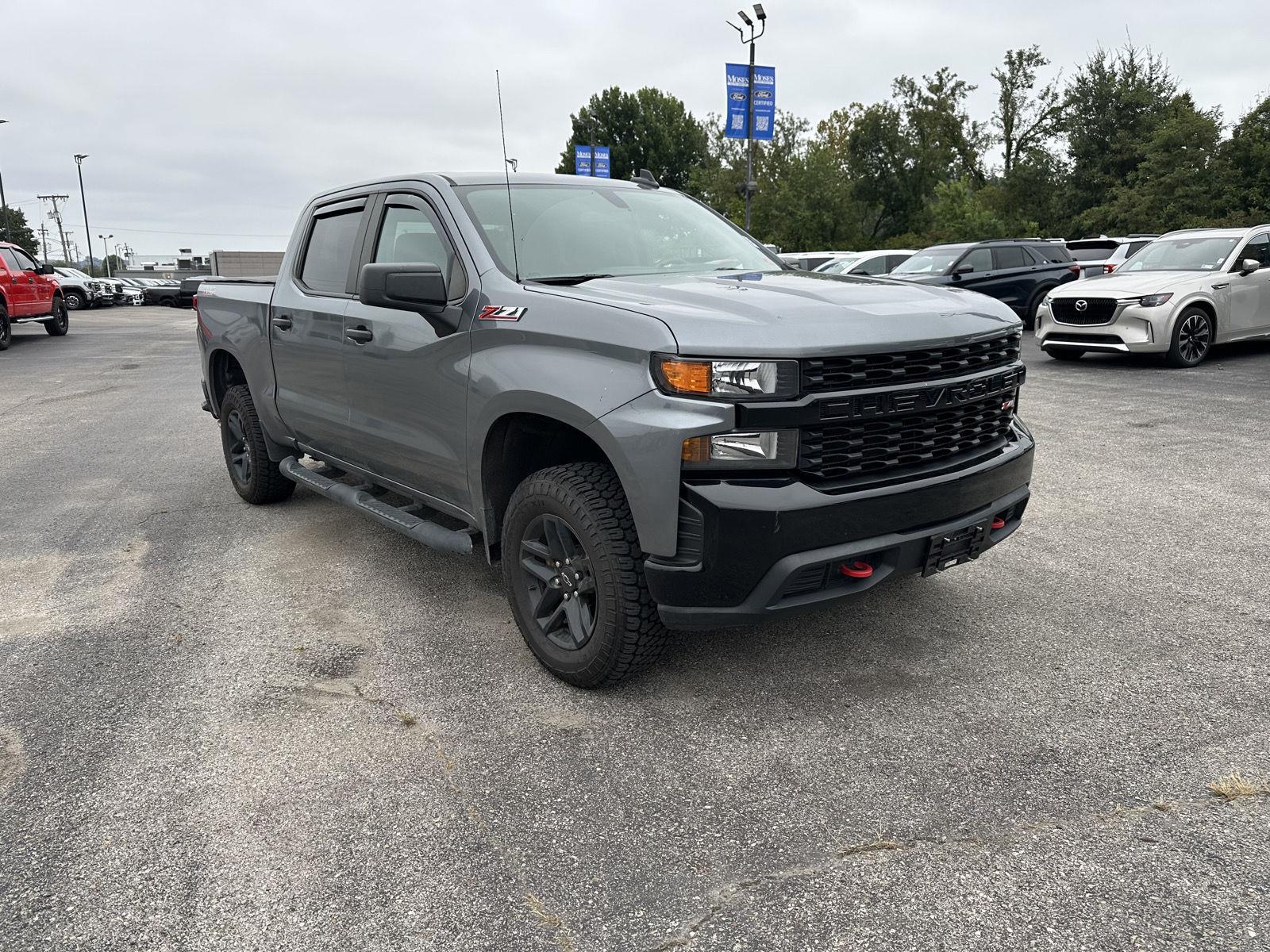 Gray (Satin Steel Metallic) 2021 Chevrolet Silverado 1500 Pickup Truck Four-Wheel Drive 6-Speed Automatic
