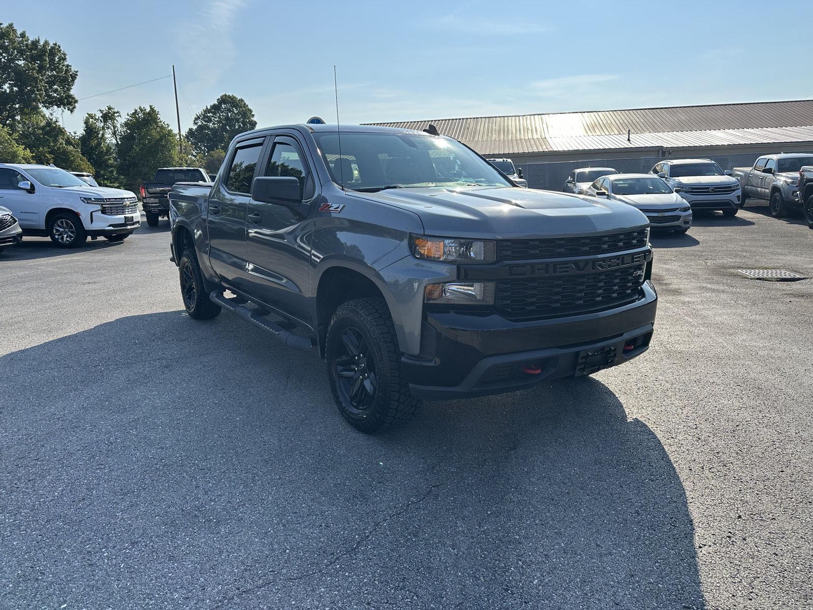 Gray (Satin Steel Metallic) 2021 Chevrolet Silverado 1500 Pickup Truck Four-Wheel Drive 6-Speed Automatic