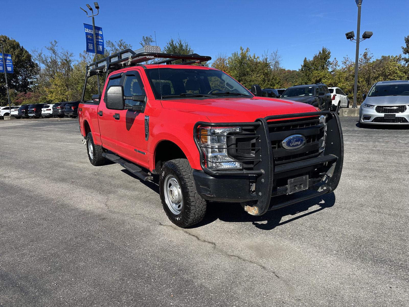 Race Red 2020 Ford F-250 Super Duty Pickup Truck Four-Wheel Drive Automatic