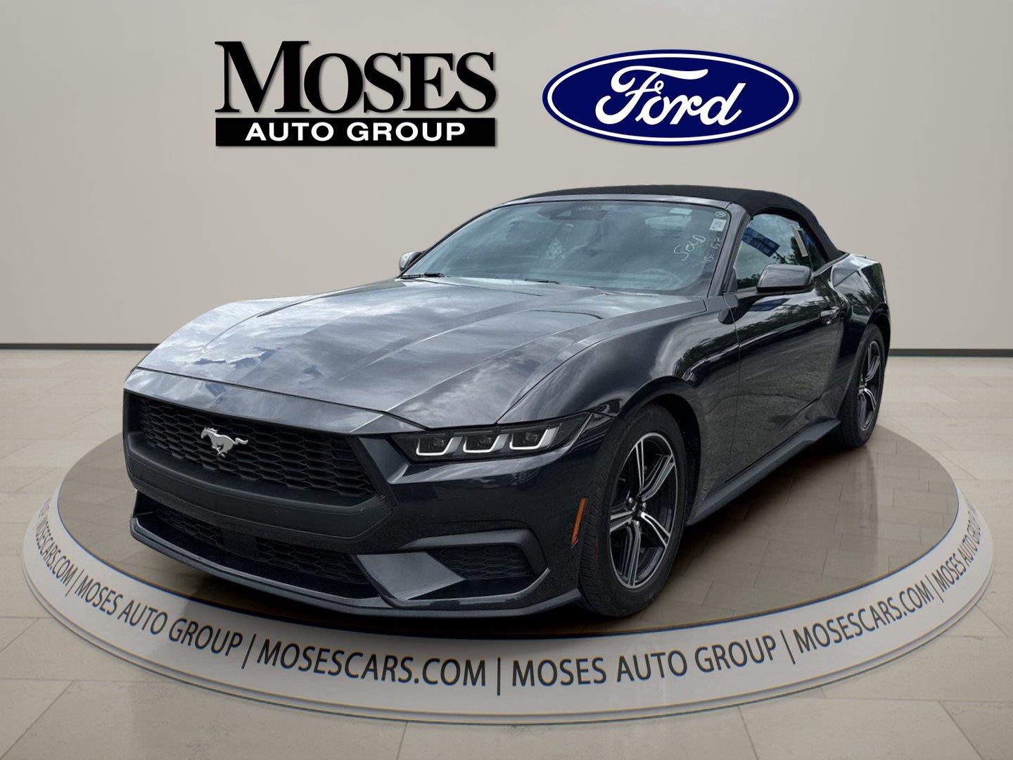 Dark Matter Gray 2024 Ford Mustang Convertible Rear-Wheel Drive Automatic