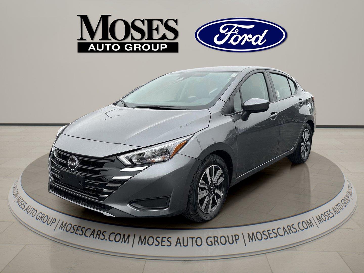 Gray (Gun Metallic) 2025 Nissan Versa Sedan Front-Wheel Drive Continuously Variable Transmission
