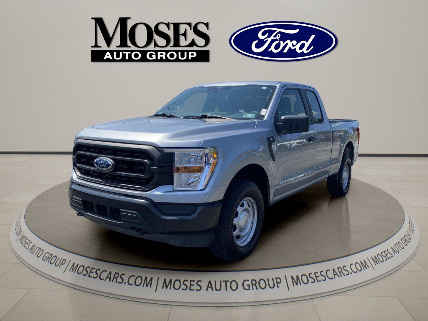 Iconic Silver 2021 Ford F-150 Pickup Truck Four-Wheel Drive Automatic