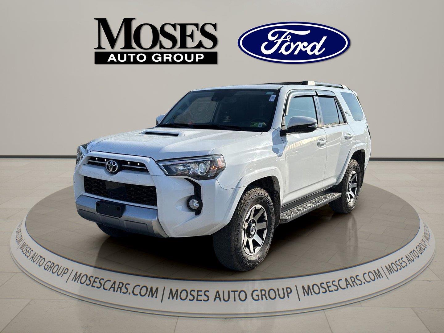 Super White 2020 Toyota 4Runner SUV / Crossover Four-Wheel Drive 5-Speed Automatic