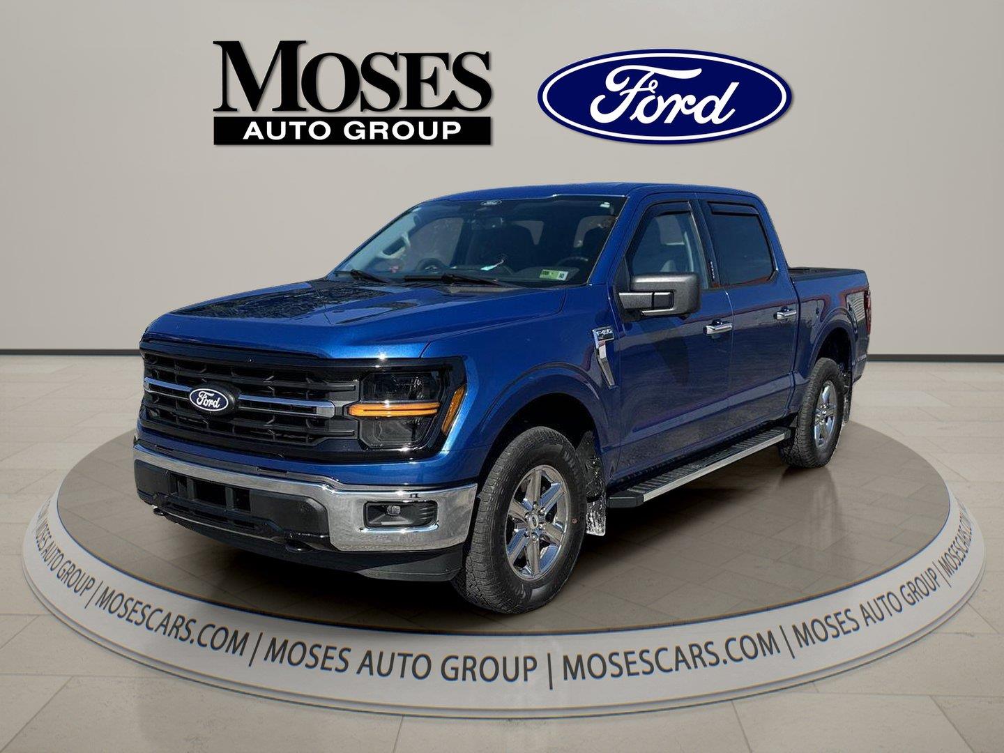 Atlas Blue 2024 Ford F-150 Pickup Truck Four-Wheel Drive Automatic