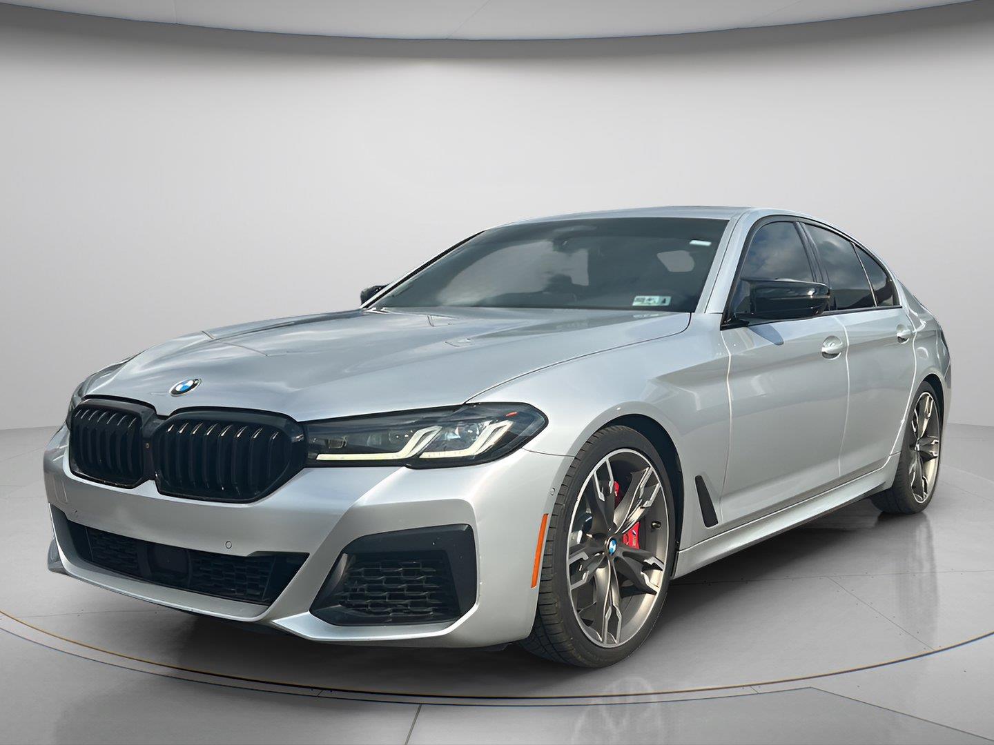 Silver 2021 BMW 5 Series Sedan All-Wheel Drive Automatic