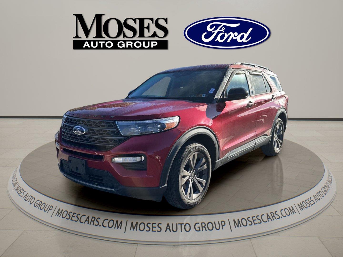 Rapid Red Metallic Tinted Clearcoat 2024 Ford Explorer SUV / Crossover All-Wheel Drive Automatic