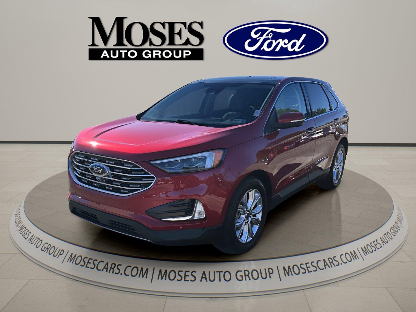Rapid Red Metallic Tinted Clearcoat 2023 Ford Edge SUV / Crossover All-Wheel Drive 8-Speed Automatic