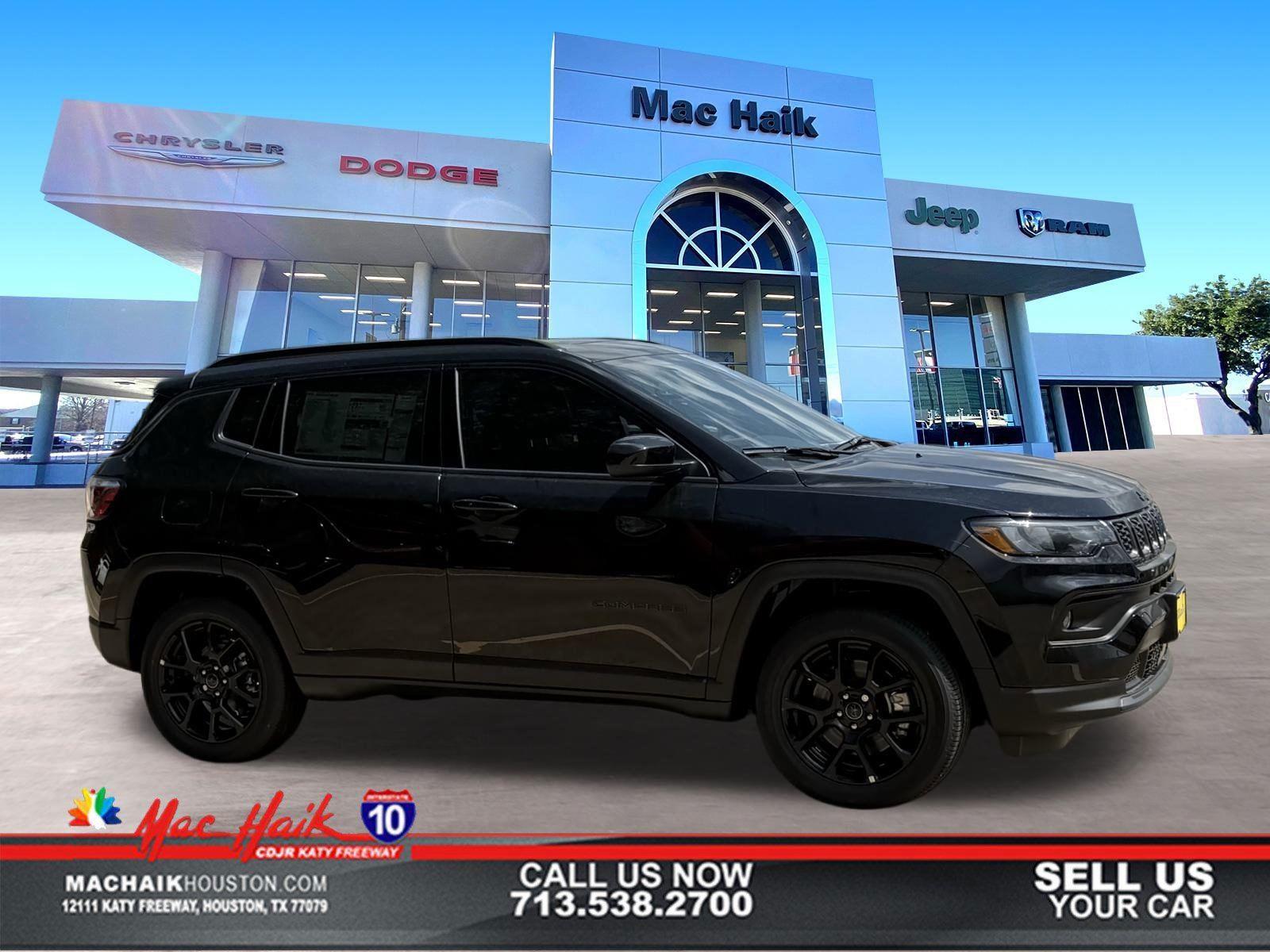Diamond Black Crystal Pearlcoat 2025 Jeep Compass Latitude 4WD SUV / Crossover Four-Wheel Drive 8-Speed Automatic