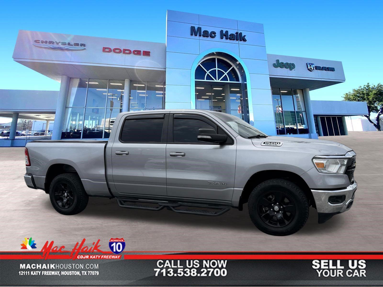 Billet Silver Metallic Clearcoat 2022 RAM 1500 Big Horn Crew Cab 4WD Pickup Truck Four-Wheel Drive 8-Speed Automatic