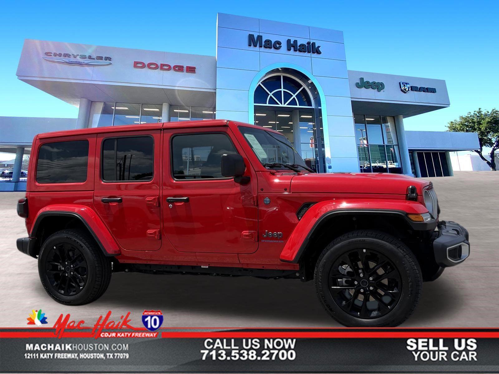 Firecracker Red Clearcoat 2025 Jeep Wrangler 4xe Sahara 4WD SUV / Crossover Four-Wheel Drive 8-Speed Automatic