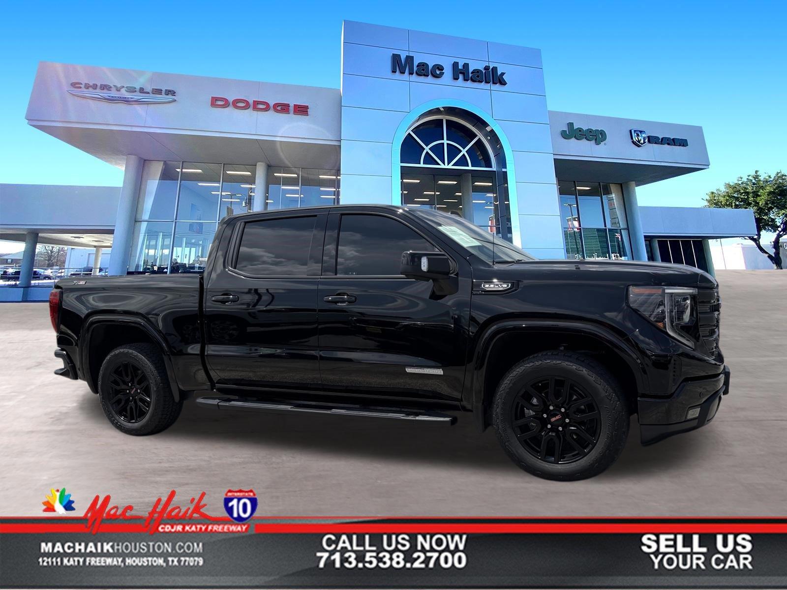Onyx Black 2024 GMC Sierra 1500 Elevation Crew Cab 4WD Pickup Truck Four-Wheel Drive Automatic