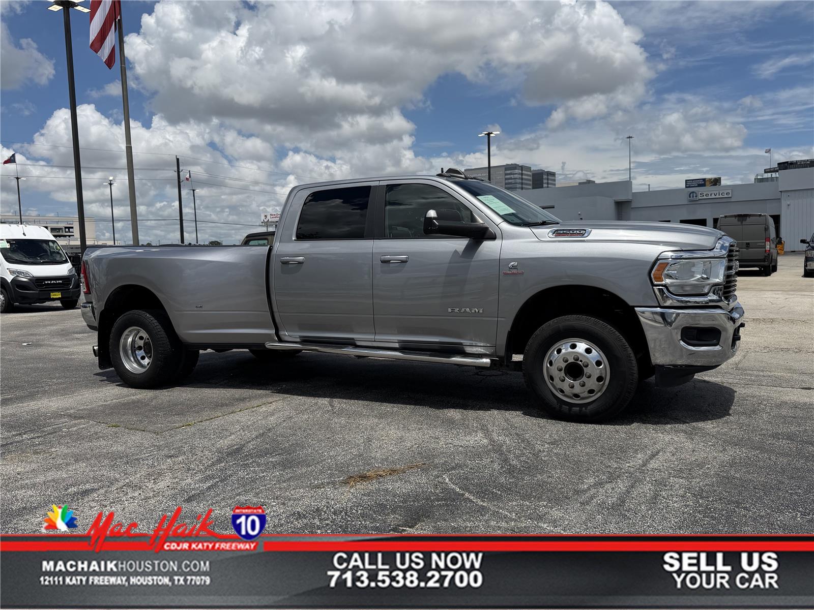Billet Silver Metallic Clearcoat 2020 RAM 3500 Big Horn Crew Cab LB DRW 4WD Pickup Truck Four-Wheel Drive 6-Speed Automatic