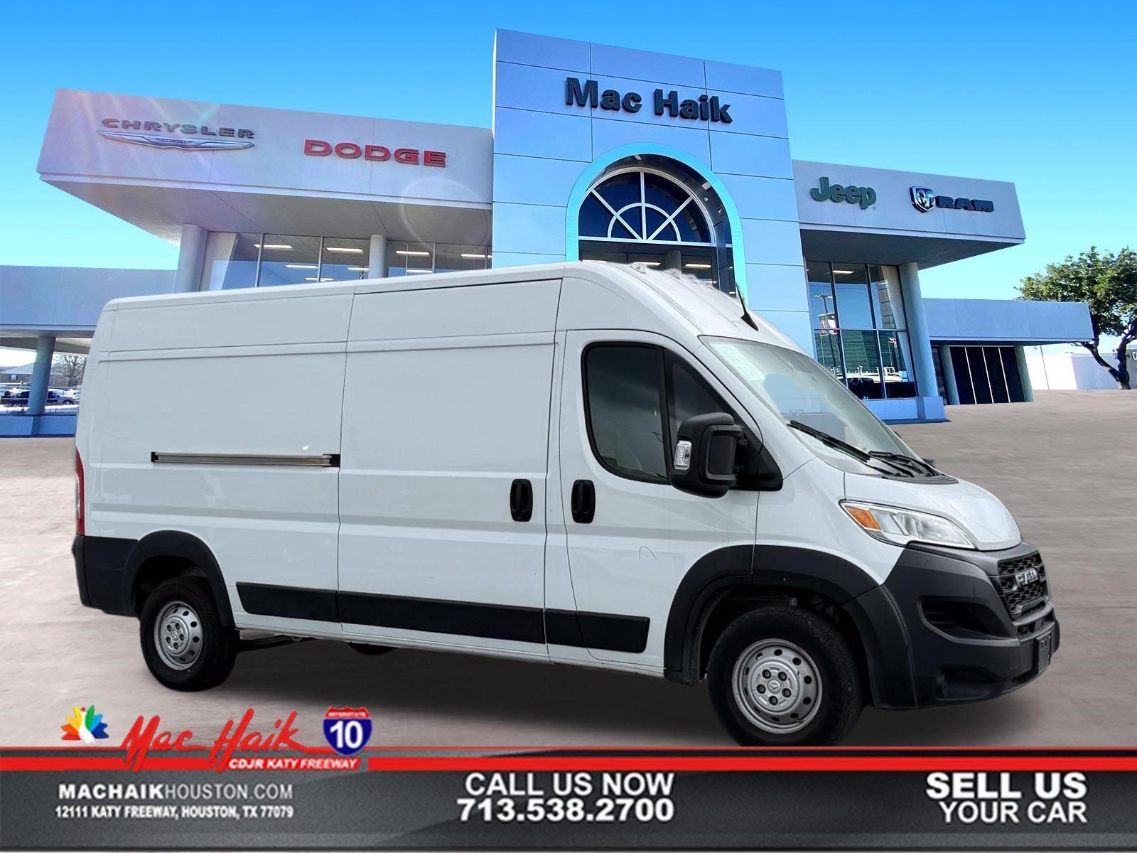 Bright White Clearcoat 2023 RAM ProMaster 2500 159 High Roof Cargo Van FWD Van Front-Wheel Drive 9-Speed Automatic