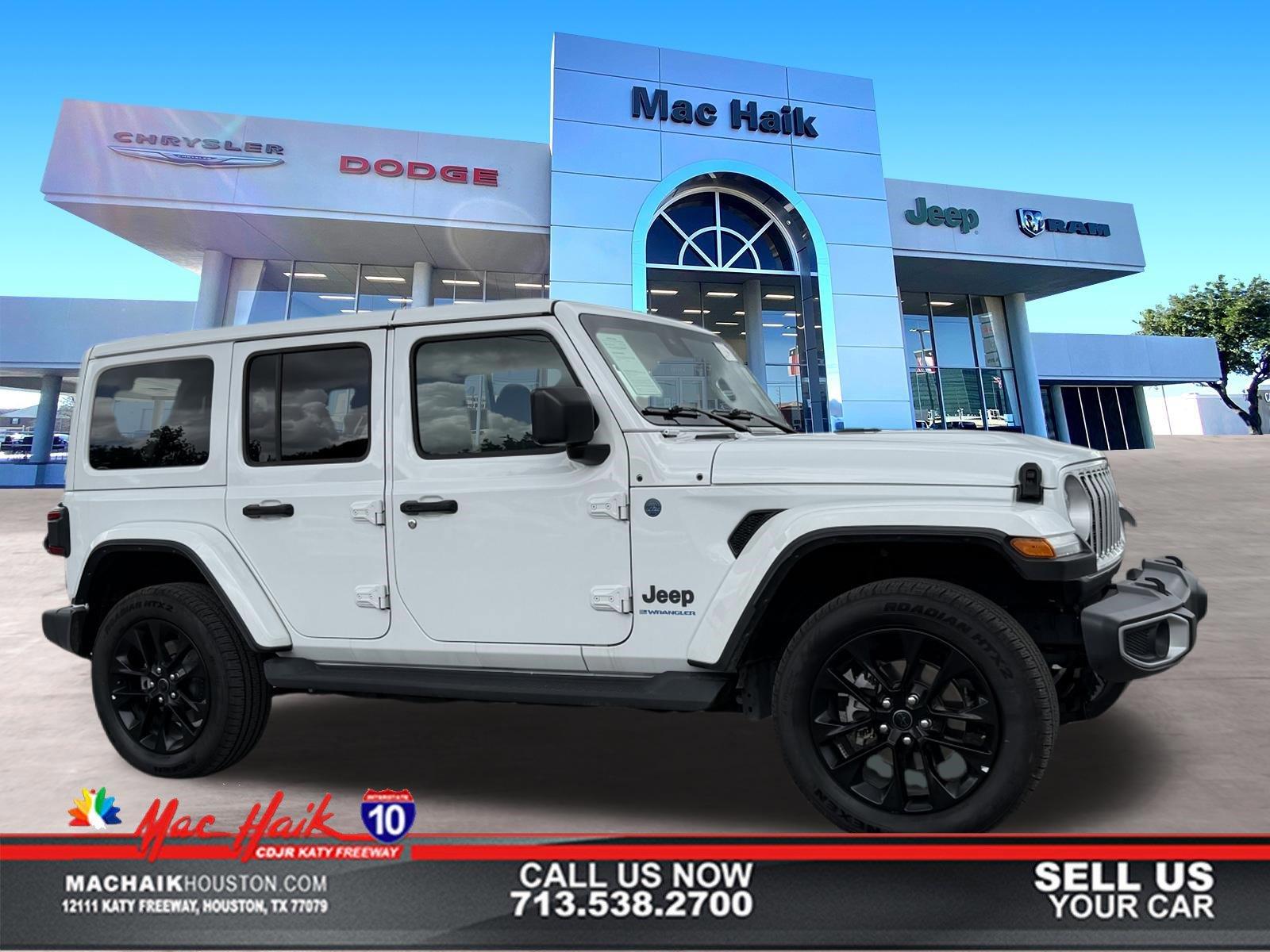 Bright White Clearcoat 2025 Jeep Wrangler 4xe Sahara 4WD SUV / Crossover Four-Wheel Drive 8-Speed Automatic