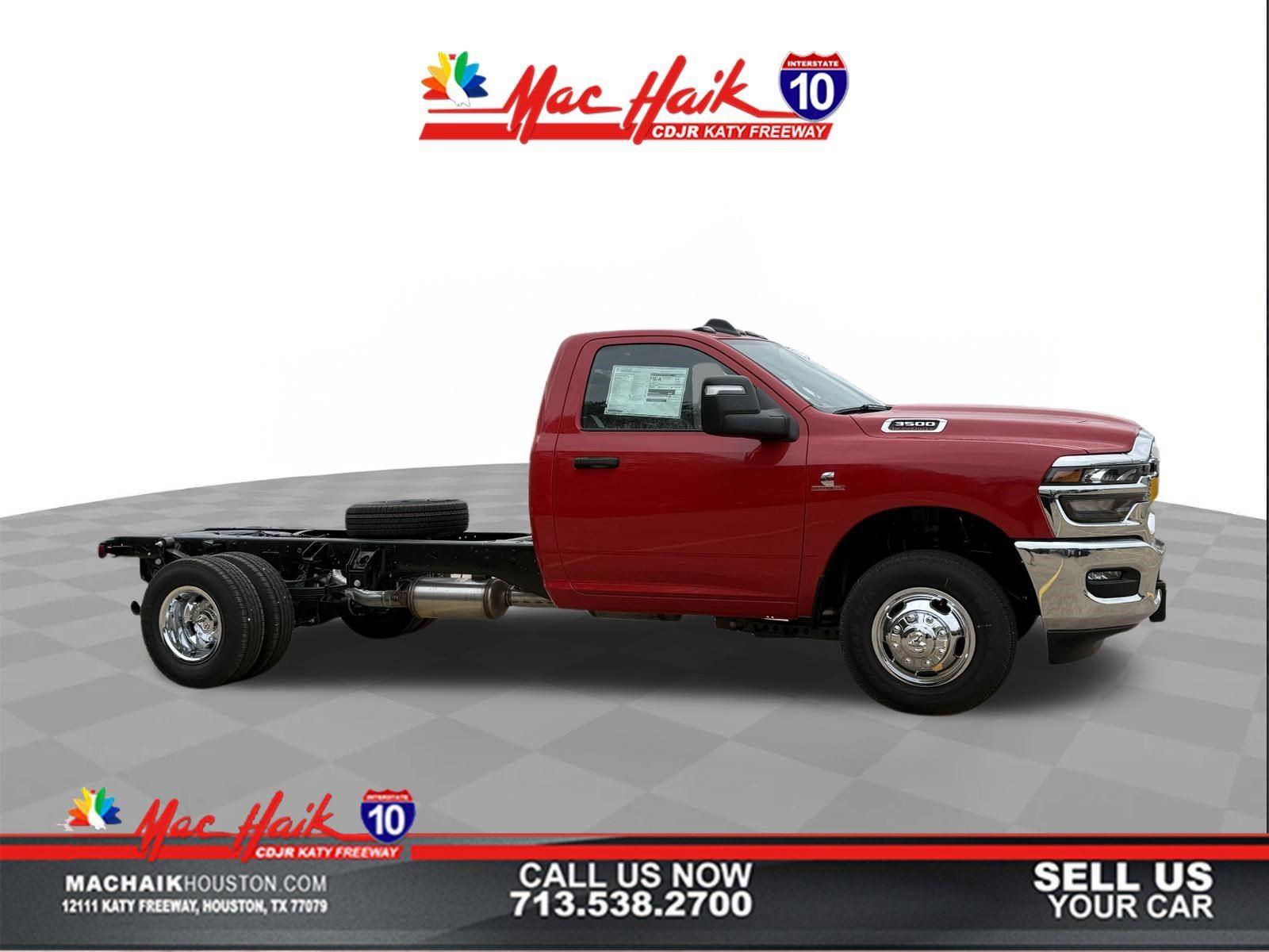 Flame Red Clearcoat 2026 RAM 3500 Chassis Pickup Truck 4X2 8-Speed Automatic