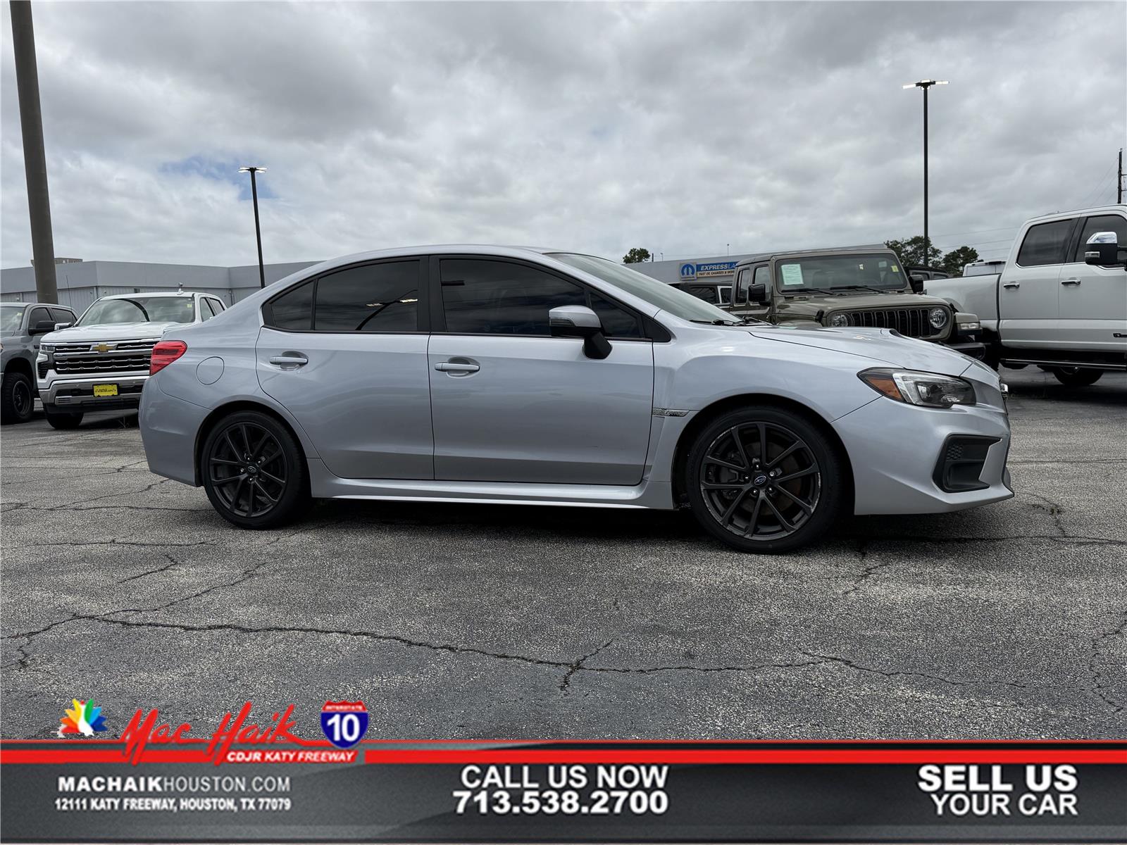 Ice Silver Metallic 2019 Subaru WRX Limited AWD Sedan All-Wheel Drive Manual
