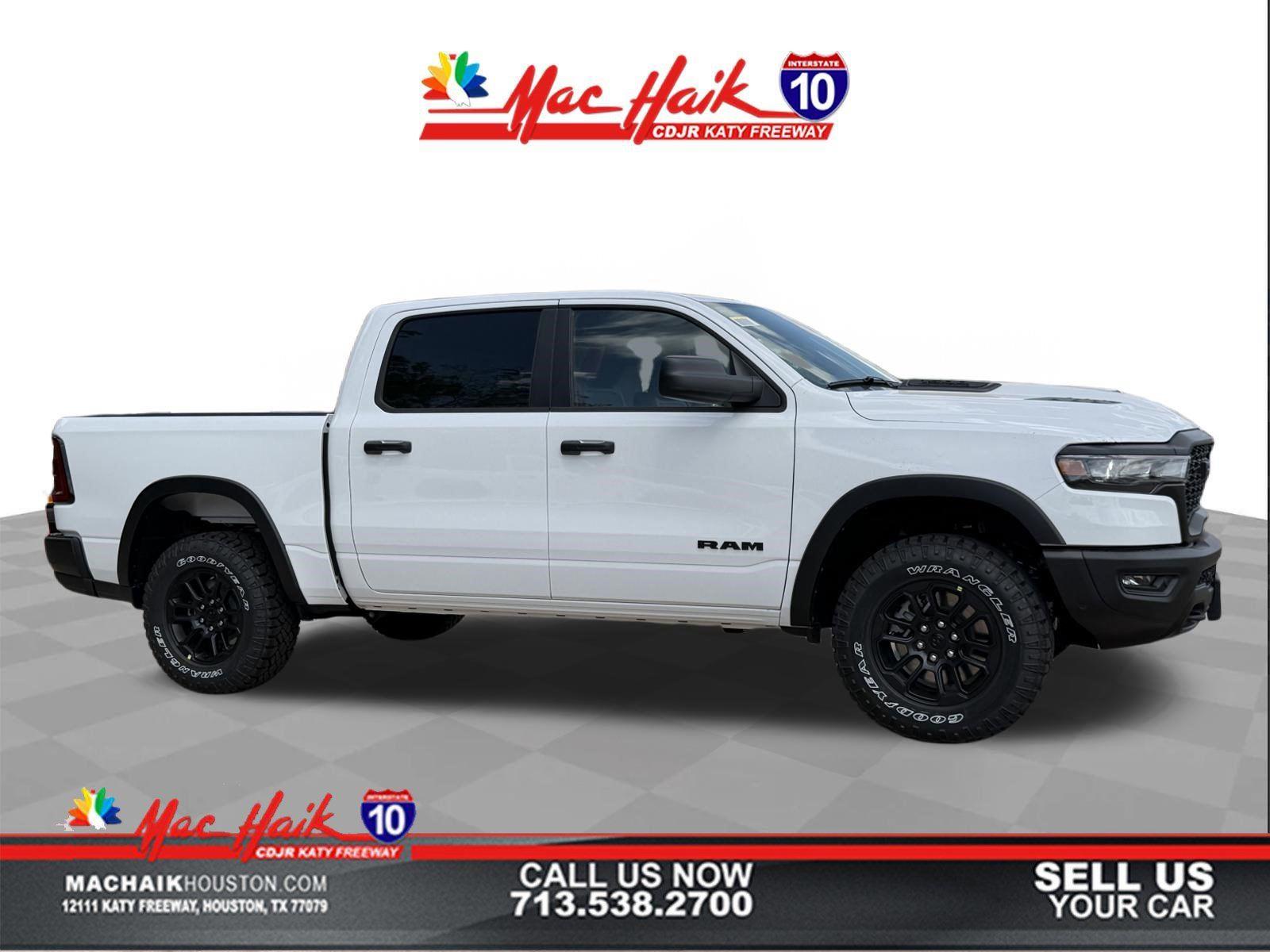 Bright White Clearcoat 2026 RAM 1500 Pickup Truck Four-Wheel Drive 8-Speed Automatic