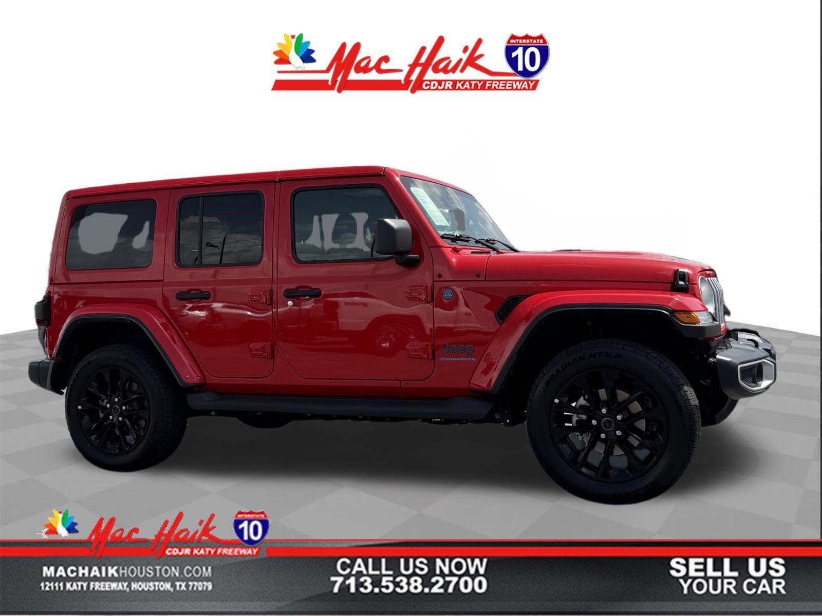 Firecracker Red Clearcoat 2025 Jeep Wrangler 4xe SUV / Crossover Four-Wheel Drive 8-Speed Automatic