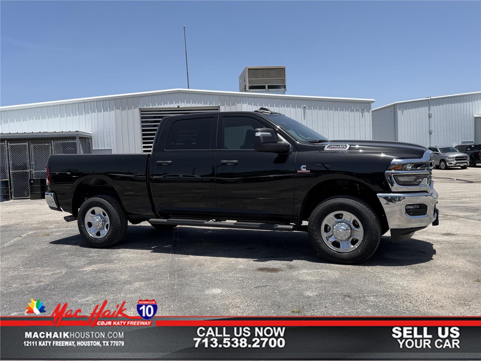 Diamond Black Crystal Pearlcoat 2025 RAM 2500 Pickup Truck Four-Wheel Drive 8-Speed Automatic