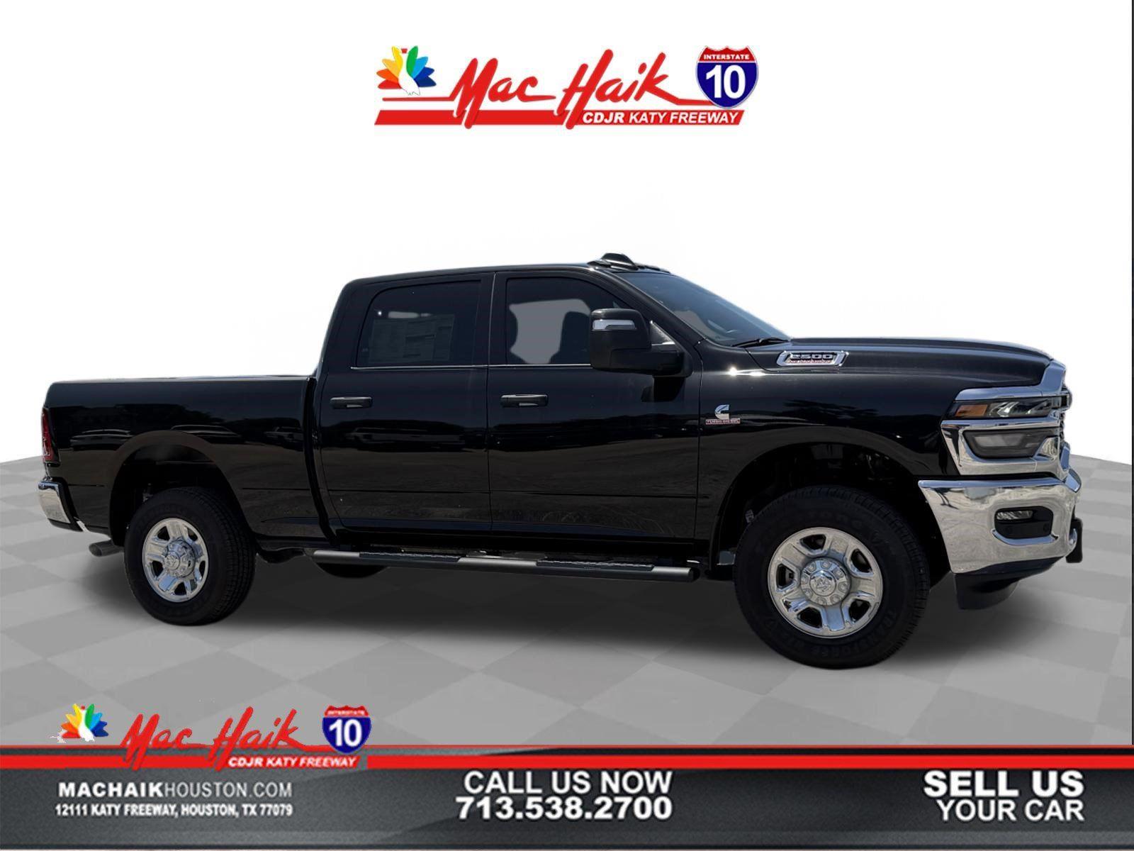 Diamond Black Crystal Pearlcoat 2025 RAM 2500 Pickup Truck Four-Wheel Drive 8-Speed Automatic