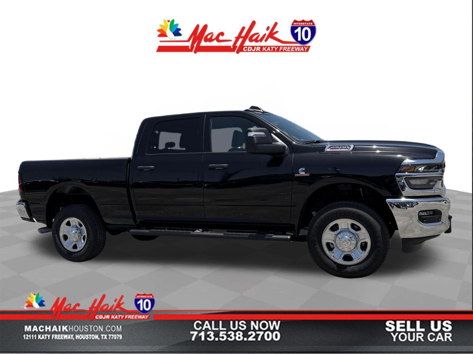 Diamond Black Crystal Pearlcoat 2025 RAM 2500 Pickup Truck Four-Wheel Drive 8-Speed Automatic