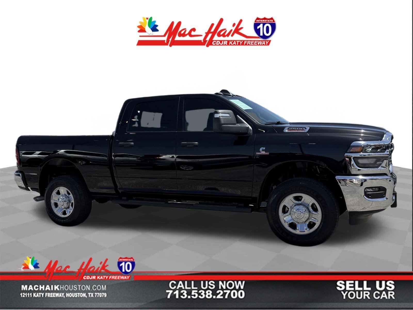Diamond Black Crystal Pearlcoat 2025 RAM 2500 Pickup Truck Four-Wheel Drive 8-Speed Automatic