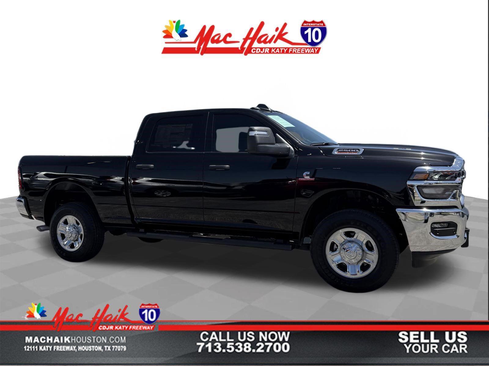 Diamond Black Crystal Pearlcoat 2025 RAM 2500 Pickup Truck Four-Wheel Drive 8-Speed Automatic