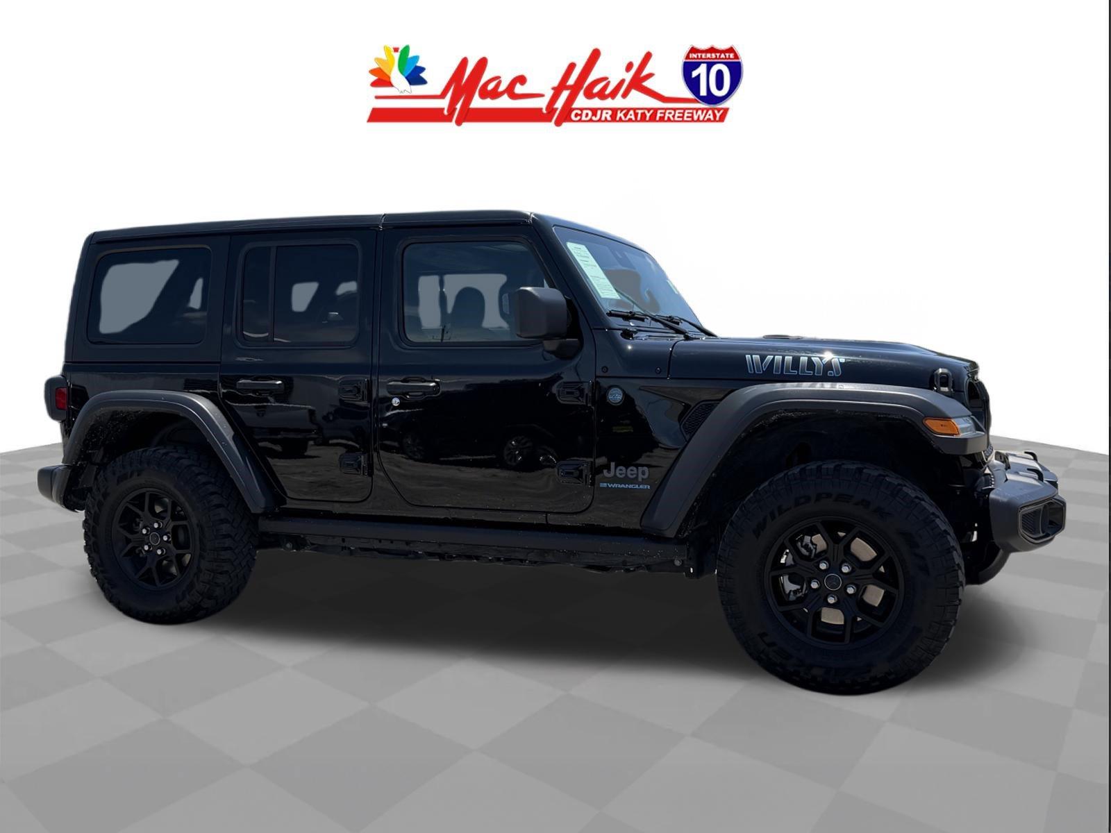 Black Clearcoat 2025 Jeep Wrangler 4xe SUV / Crossover Four-Wheel Drive 8-Speed Automatic
