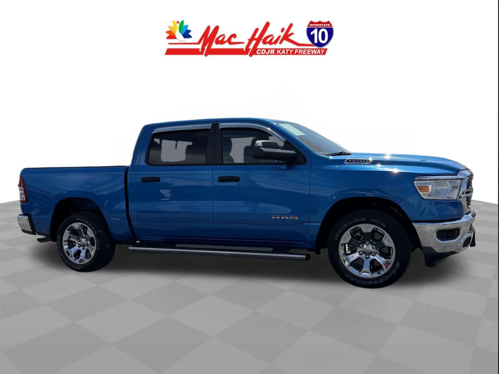 Hydro Blue Pearlcoat 2024 RAM 1500 Pickup Truck Four-Wheel Drive 8-Speed Automatic