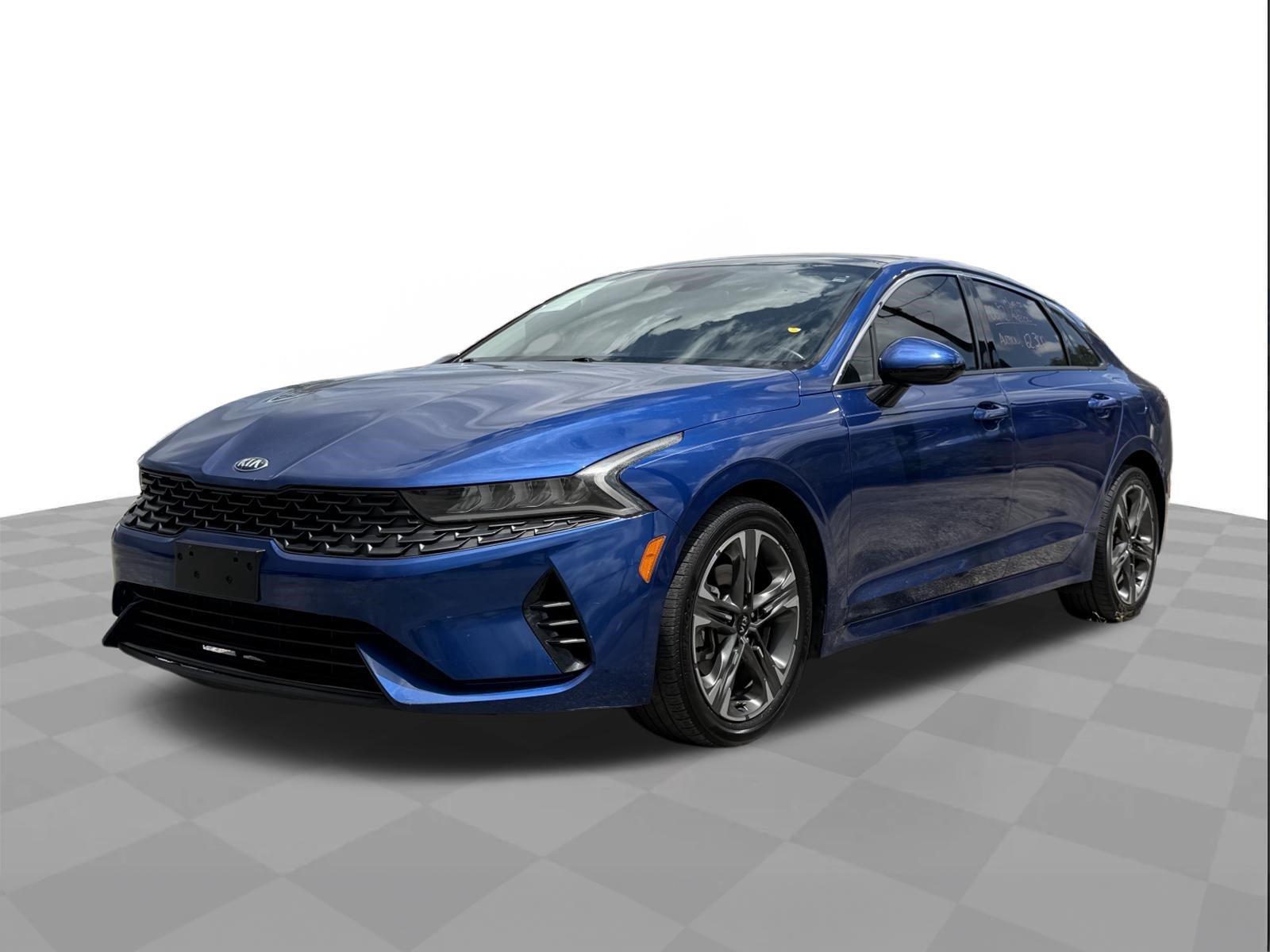 Sapphire Blue 2021 Kia K5 Sedan Front-Wheel Drive Automatic