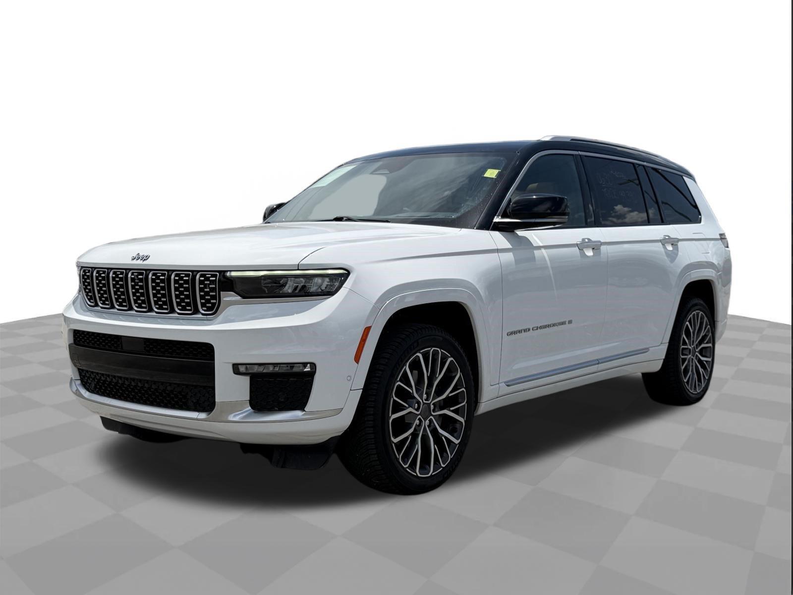 Bright White Clearcoat 2021 Jeep Grand Cherokee L SUV / Crossover Four-Wheel Drive 8-Speed Automatic