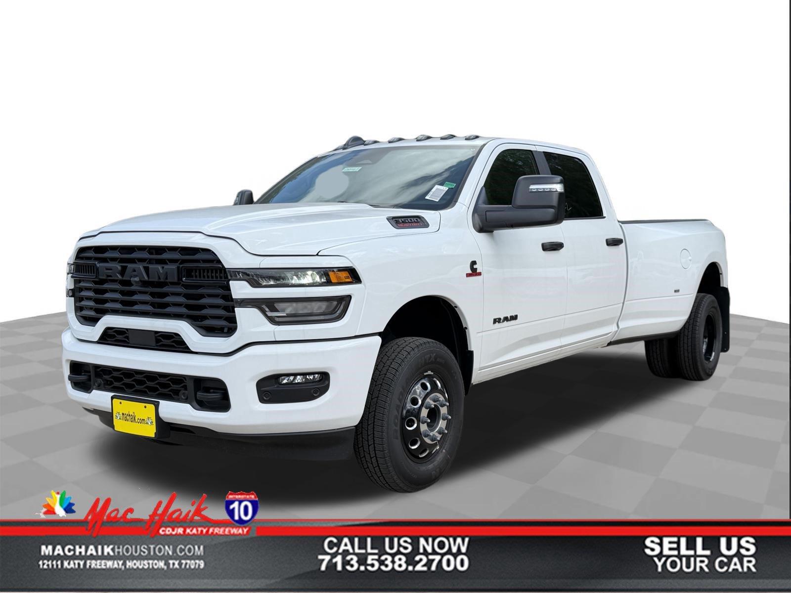 Bright White Clearcoat 2026 RAM 3500 Pickup Truck Four-Wheel Drive 8-Speed Automatic