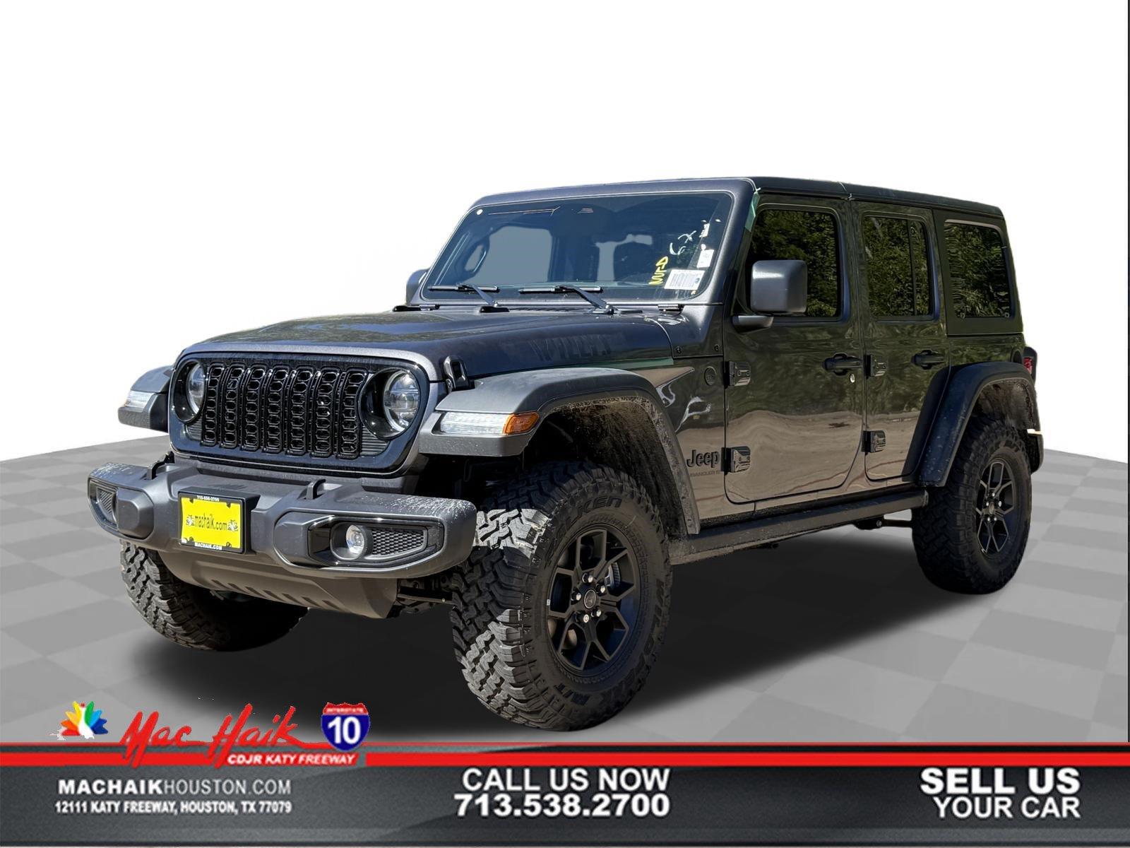 Gray (Granite Crystal Metallic Clearcoat) 2026 Jeep Wrangler SUV / Crossover Four-Wheel Drive 8-Speed Automatic