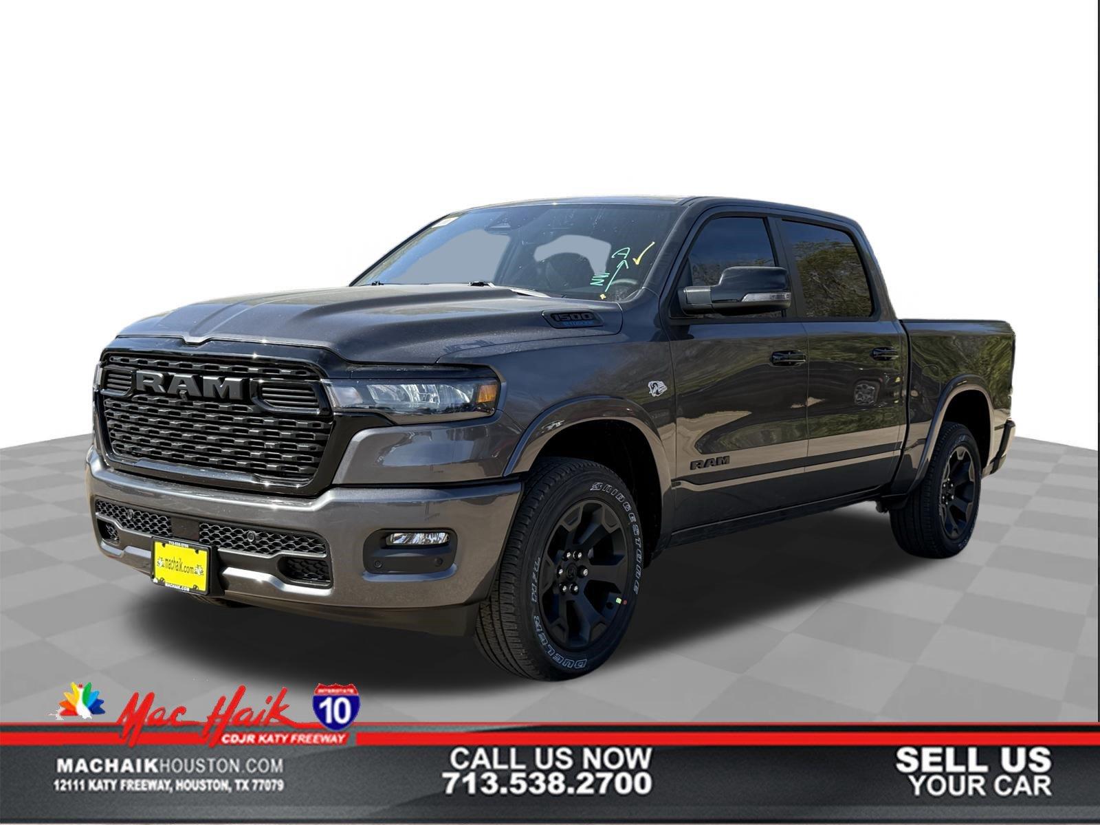 Gray (Granite Crystal Metallic Clearcoat) 2026 RAM 1500 Pickup Truck Four-Wheel Drive 8-Speed Automatic