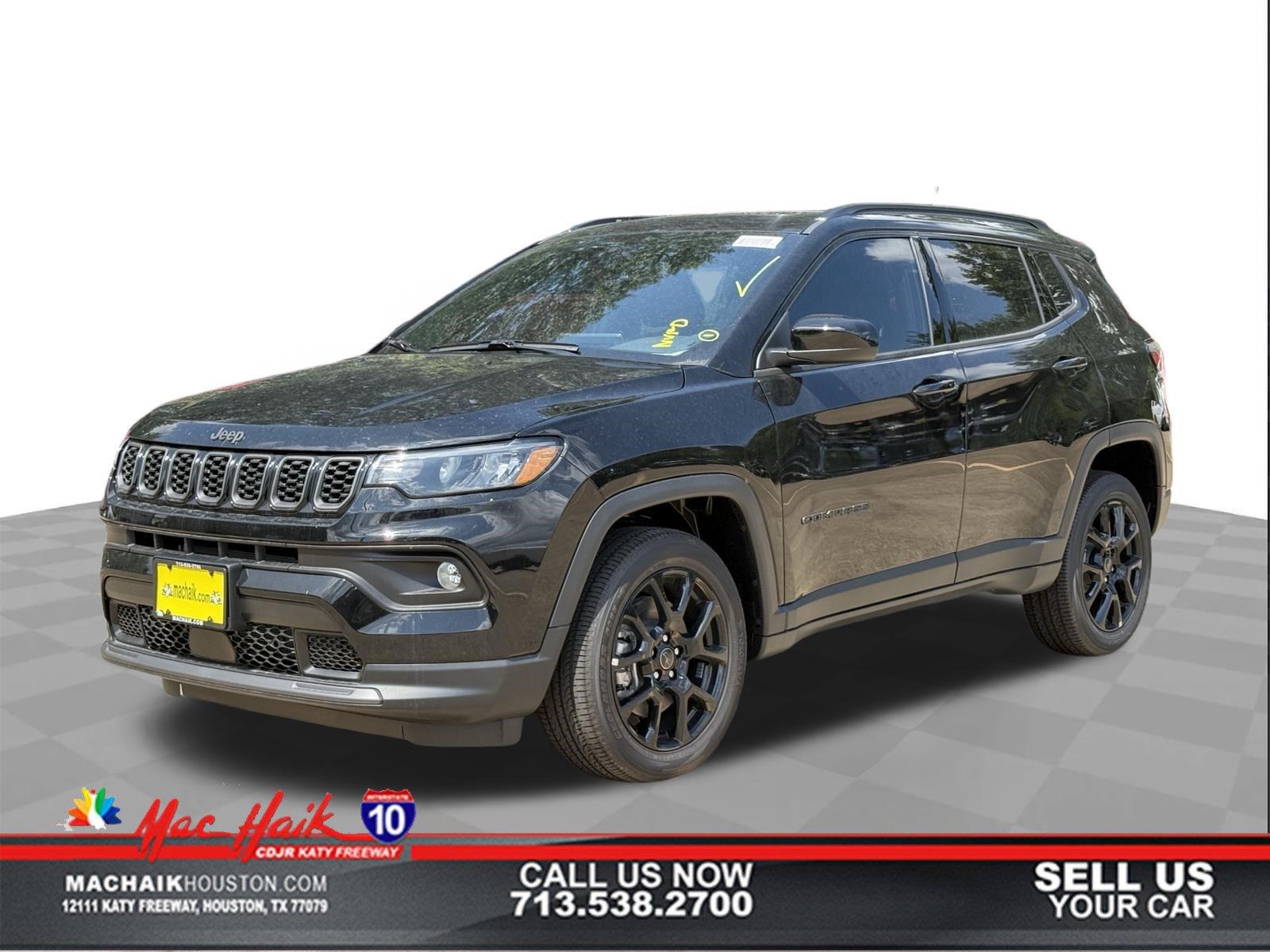 Diamond Black Crystal Pearlcoat 2025 Jeep Compass SUV / Crossover Four-Wheel Drive 8-Speed Automatic