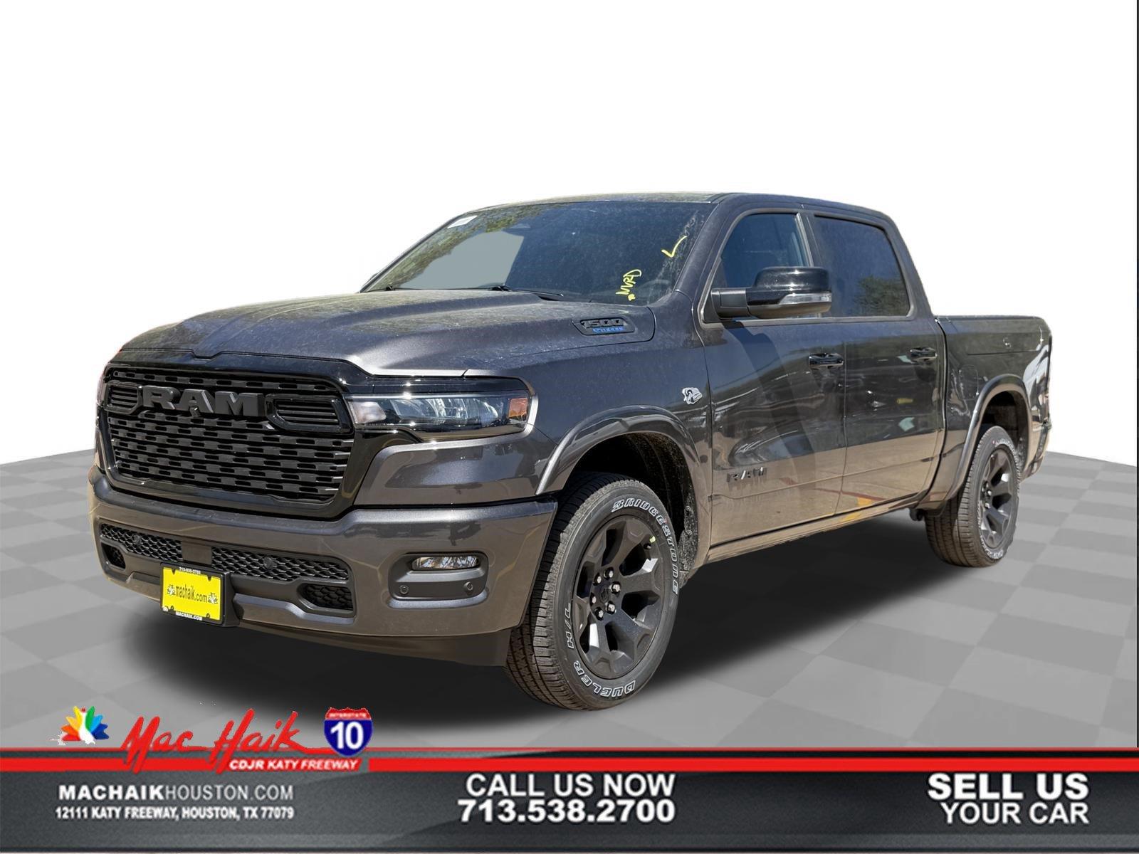 Gray (Granite Crystal Metallic Clearcoat) 2026 RAM 1500 Pickup Truck Four-Wheel Drive 8-Speed Automatic