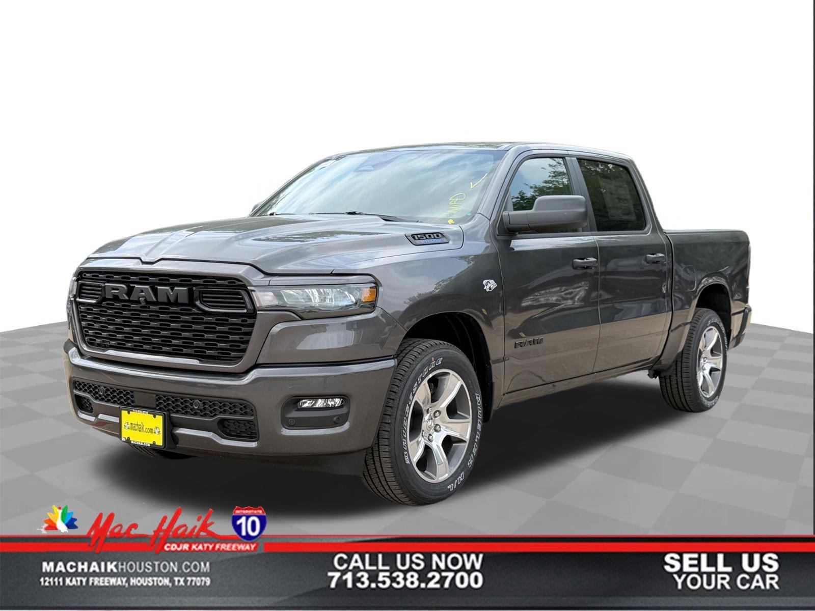 Gray (Granite Crystal Metallic Clearcoat) 2026 RAM 1500 Pickup Truck Four-Wheel Drive 8-Speed Automatic