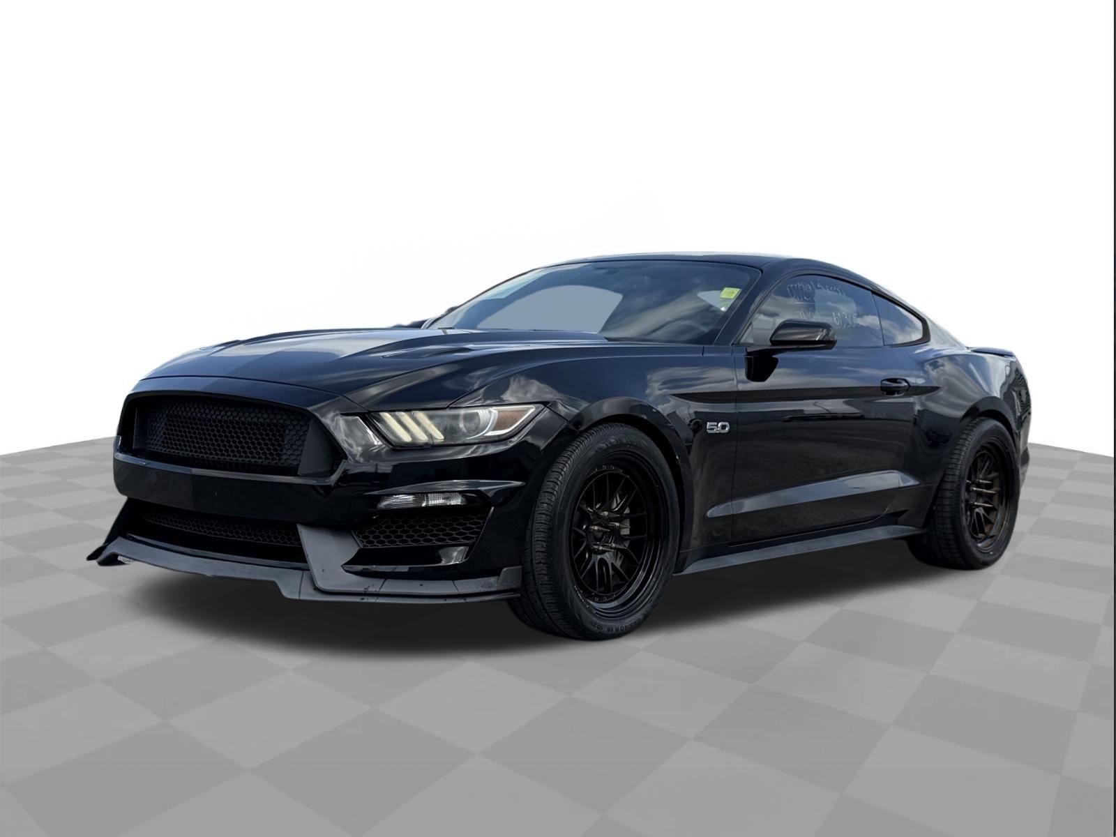 Shadow Black 2017 Ford Mustang Coupe Rear-Wheel Drive 6-Speed Manual