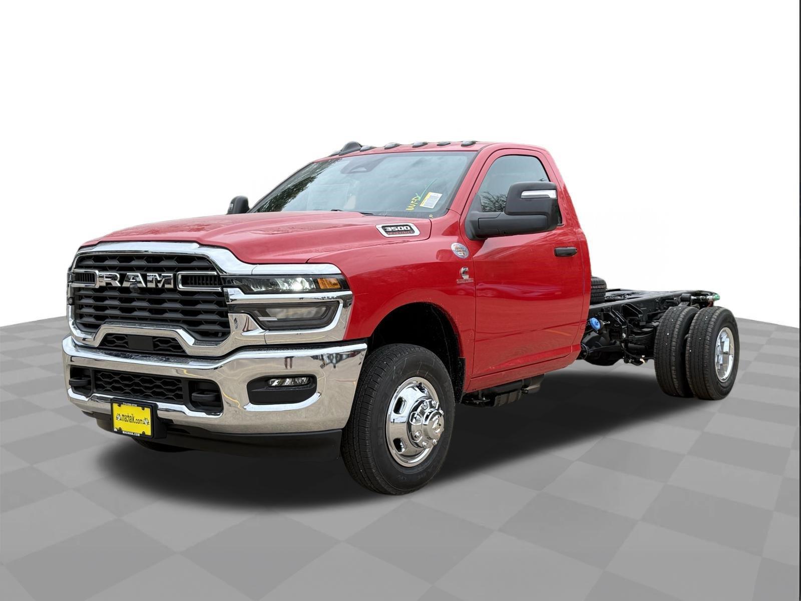 Flame Red Clearcoat 2026 RAM 3500 Chassis Pickup Truck 4X2 8-Speed Automatic