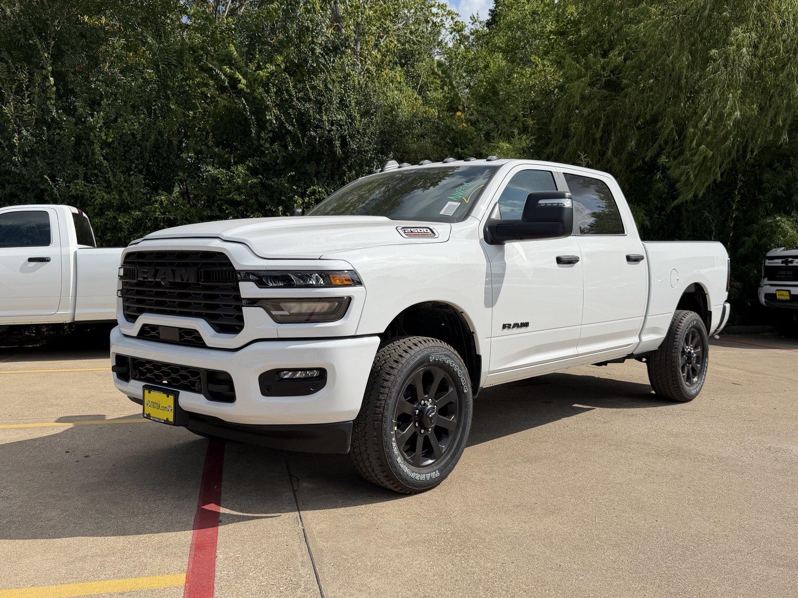 Bright White Clearcoat 2026 RAM 2500 Pickup Truck Four-Wheel Drive 8-Speed Automatic