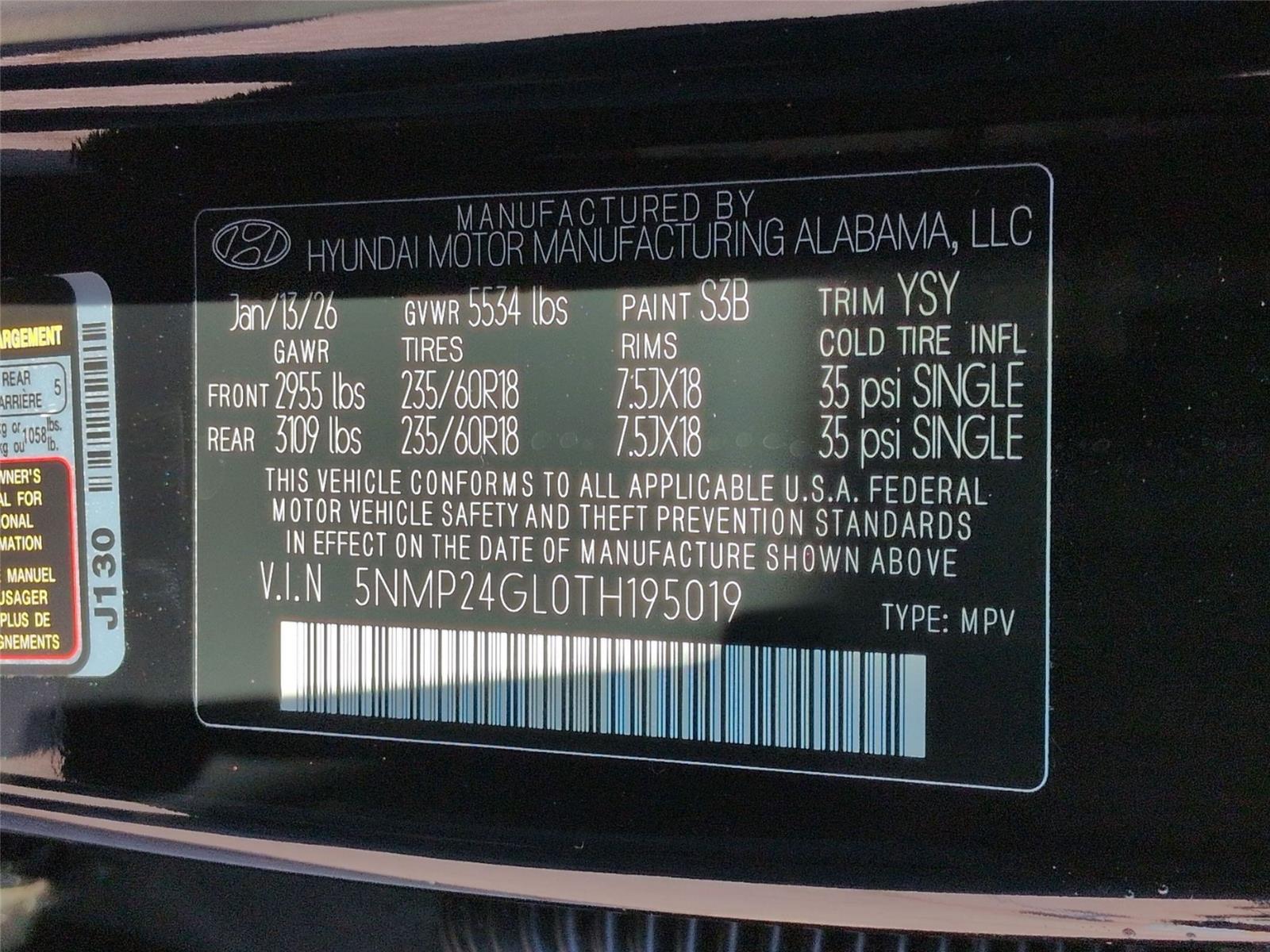 New 2026 Phantom Black Hyundai SEL image 42