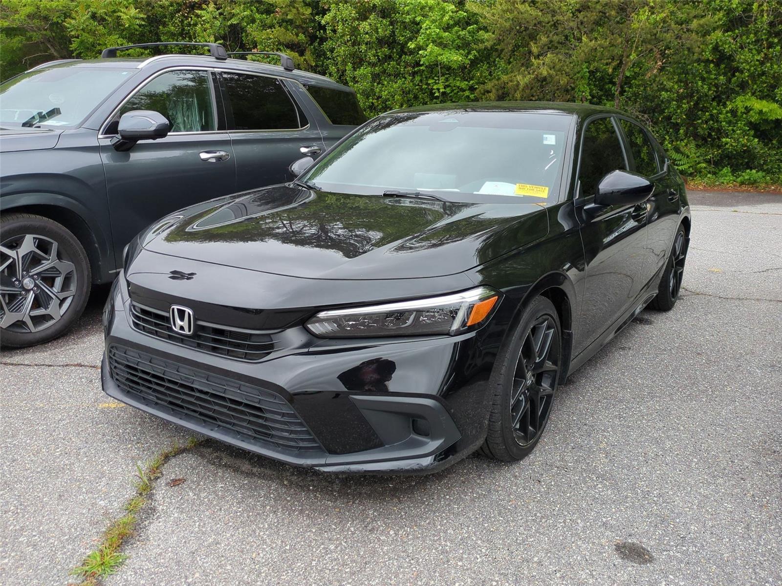 Crystal Black Pearl 2022 Honda Civic Sport FWD Sedan Front-Wheel Drive Continuously Variable Transmission