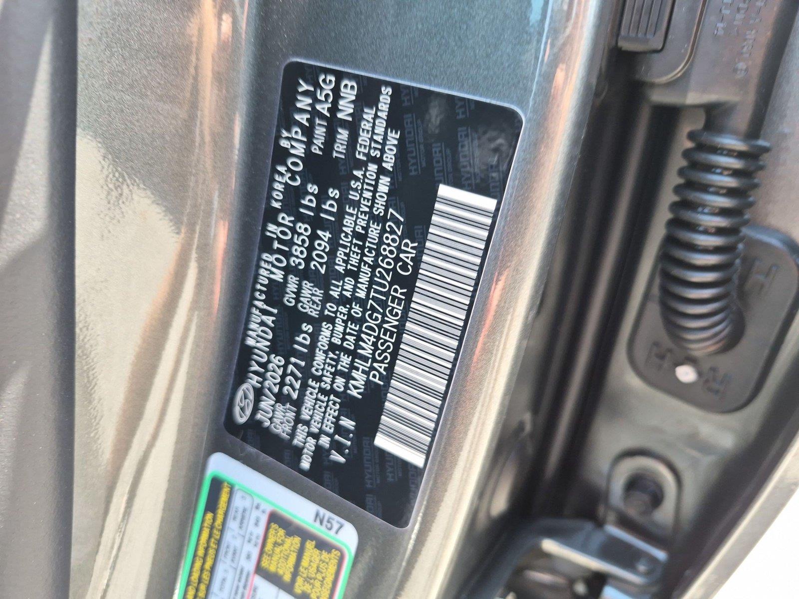 New 2026 Amazon Gray Hyundai SEL Sport Plus image 38