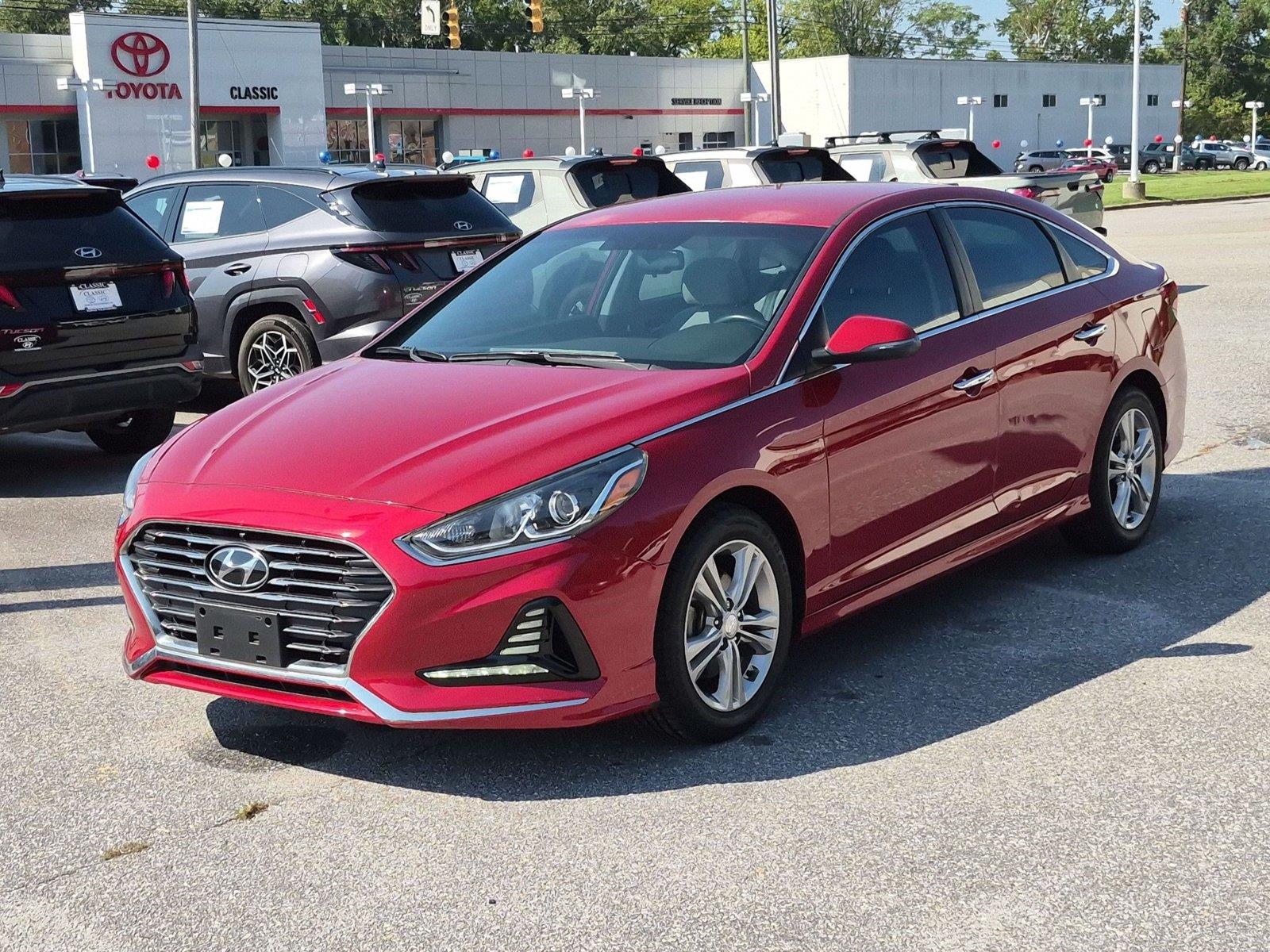 Scarlet Red 2018 Hyundai Sonata Sedan Front-Wheel Drive Automatic