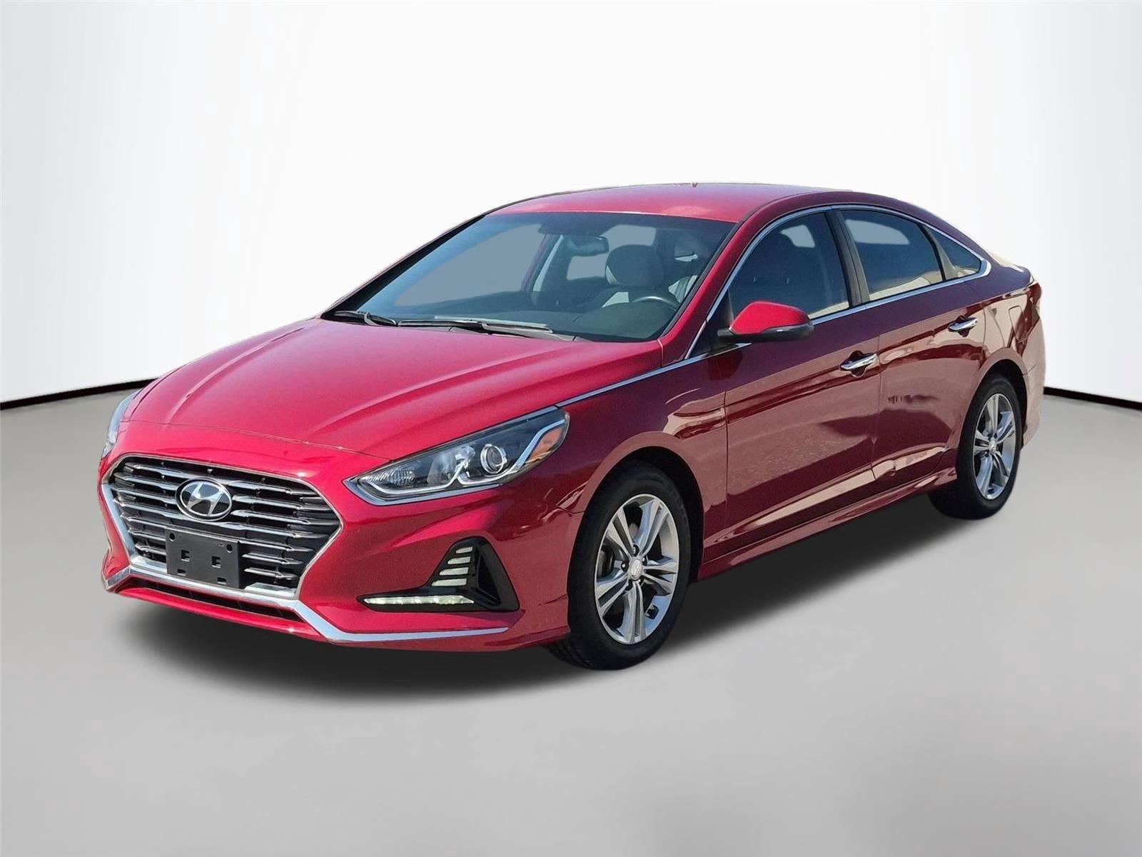 Scarlet Red 2018 Hyundai Sonata Sedan Front-Wheel Drive Automatic