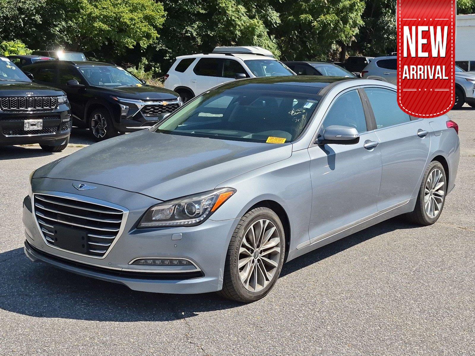 Parisian Gray 2016 Hyundai Genesis Sedan Rear-Wheel Drive Automatic