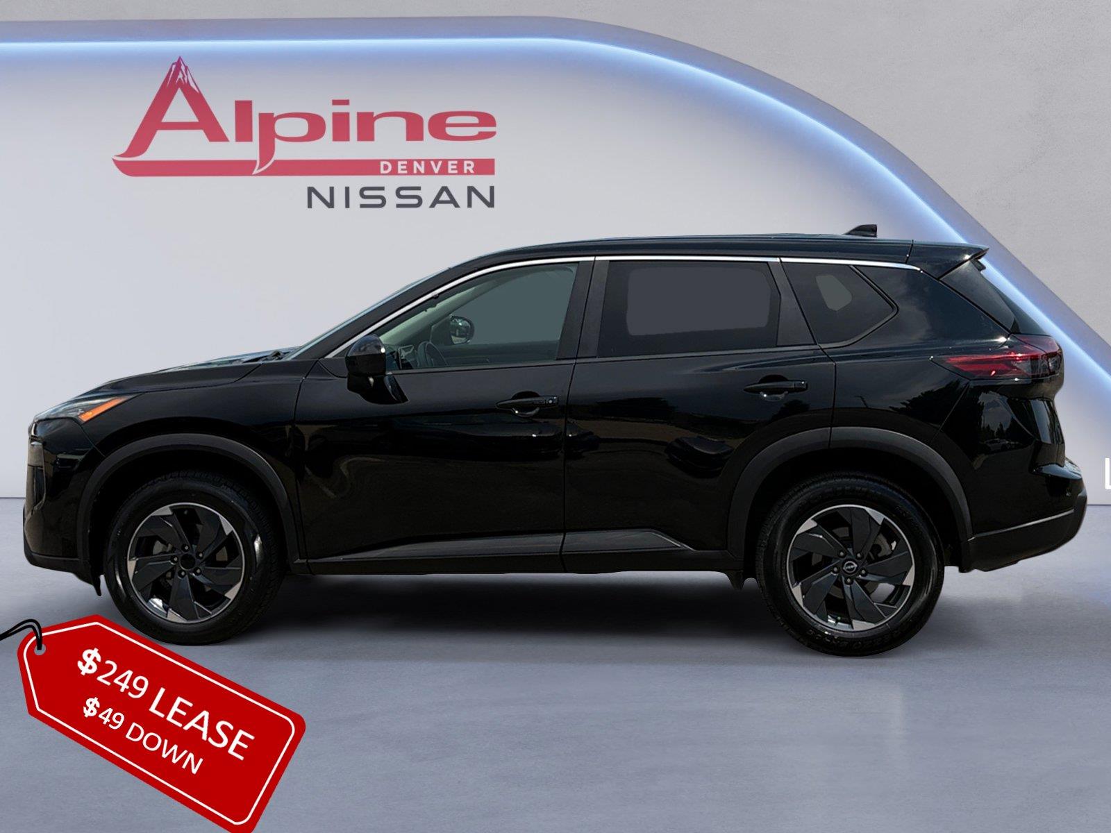 Super Black 2024 Nissan Rogue SUV / Crossover All-Wheel Drive Continuously Variable Transmission