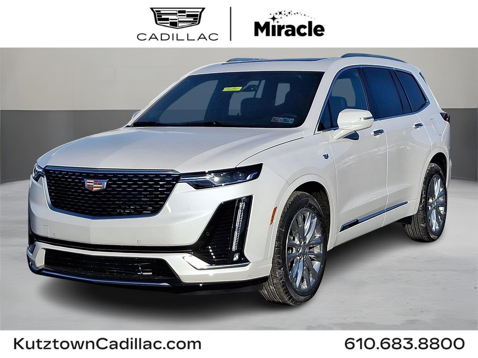Crystal White Tricoat 2025 Cadillac XT6 Premium Luxury AWD SUV / Crossover Four-Wheel Drive 9-Speed Automatic