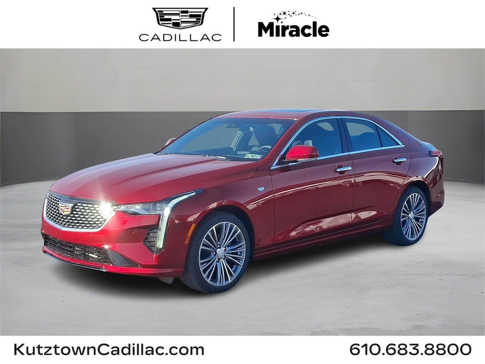 Radiant Red Tintcoat 2025 Cadillac CT4 Premium Luxury AWD Sedan All-Wheel Drive Automatic